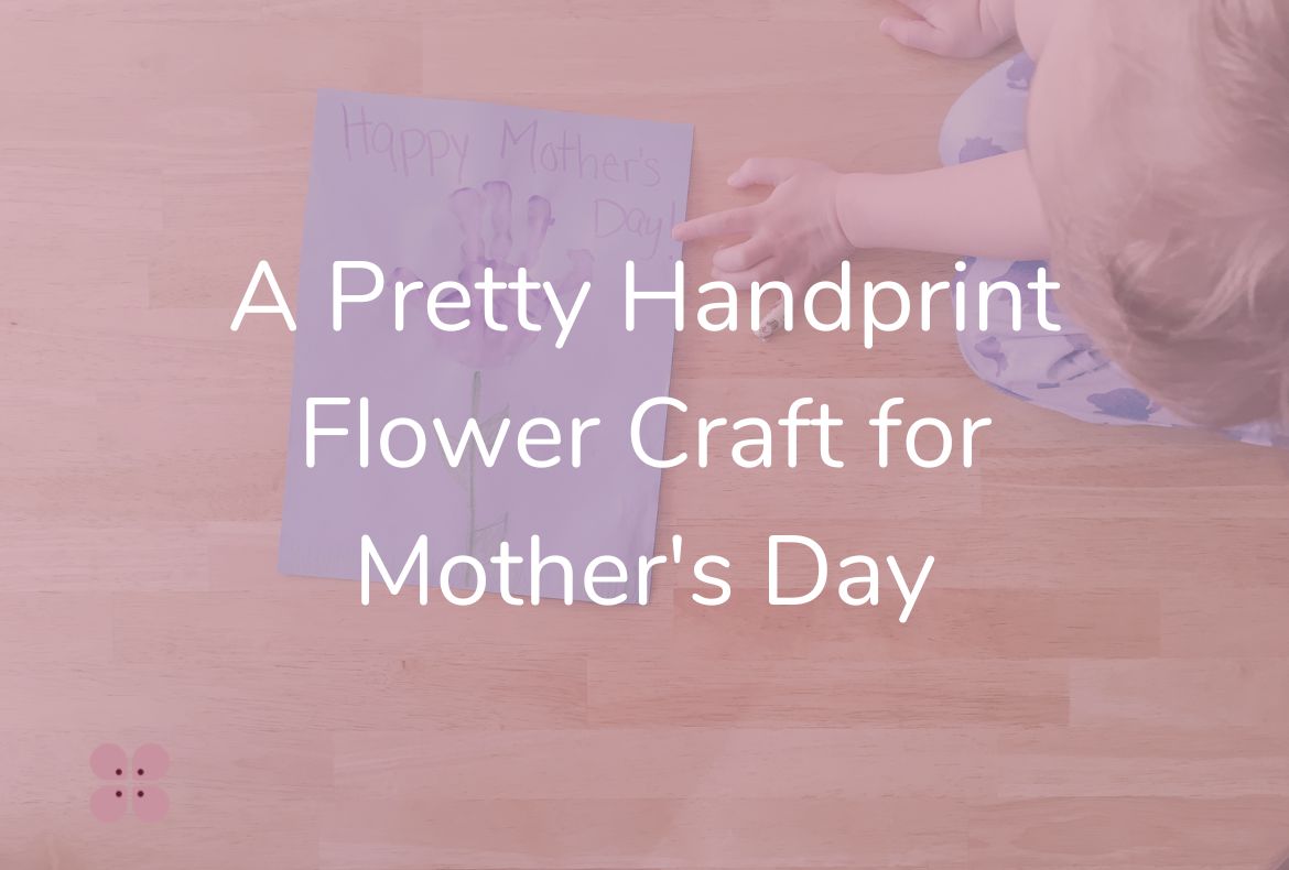 handprint flower craft for mother's day-feature