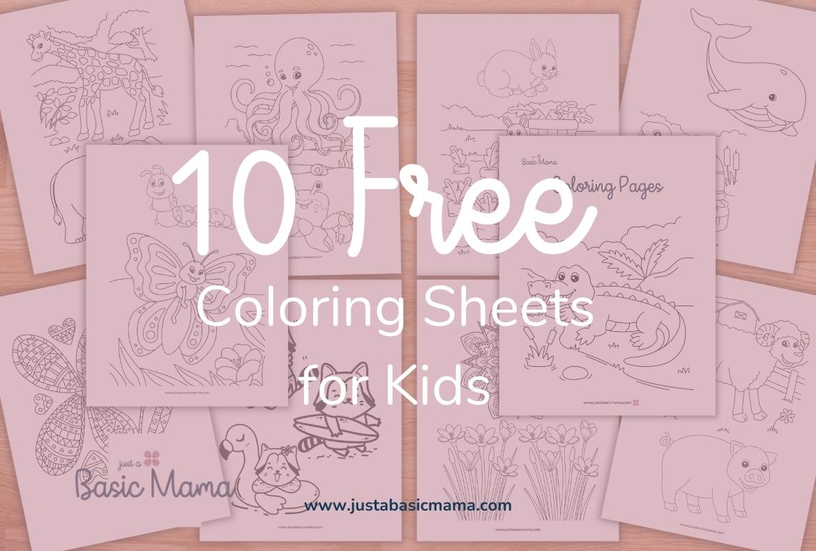 free coloring sheets for kids