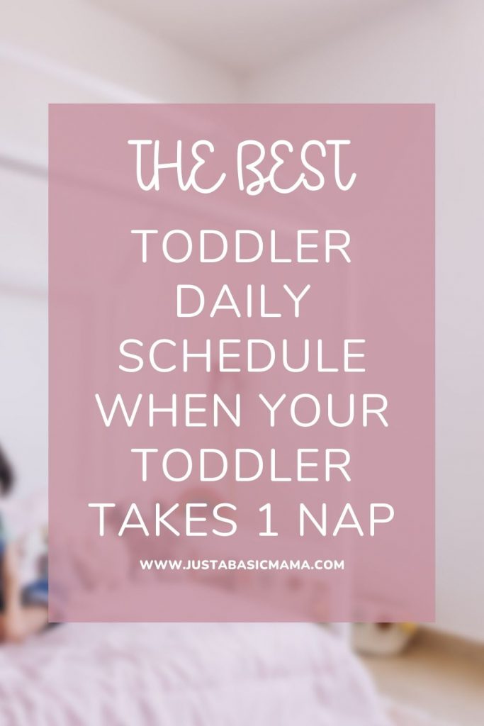 toddler schedule one nap