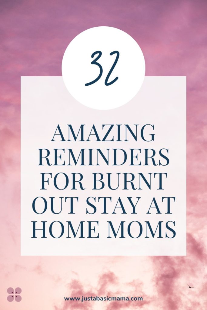 reminders for stay at home moms - pin
