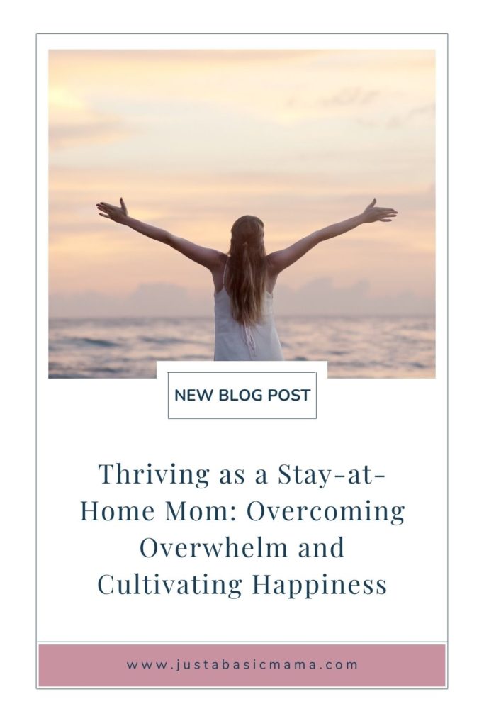 thriving as a stay at home mom - pin