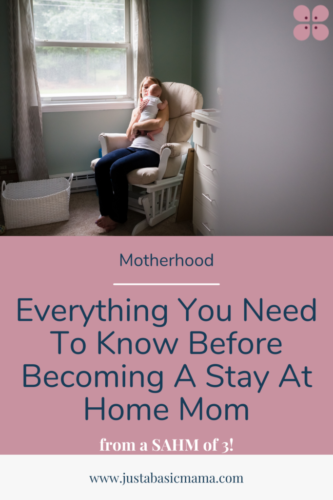how to be a stay at home mom - pin