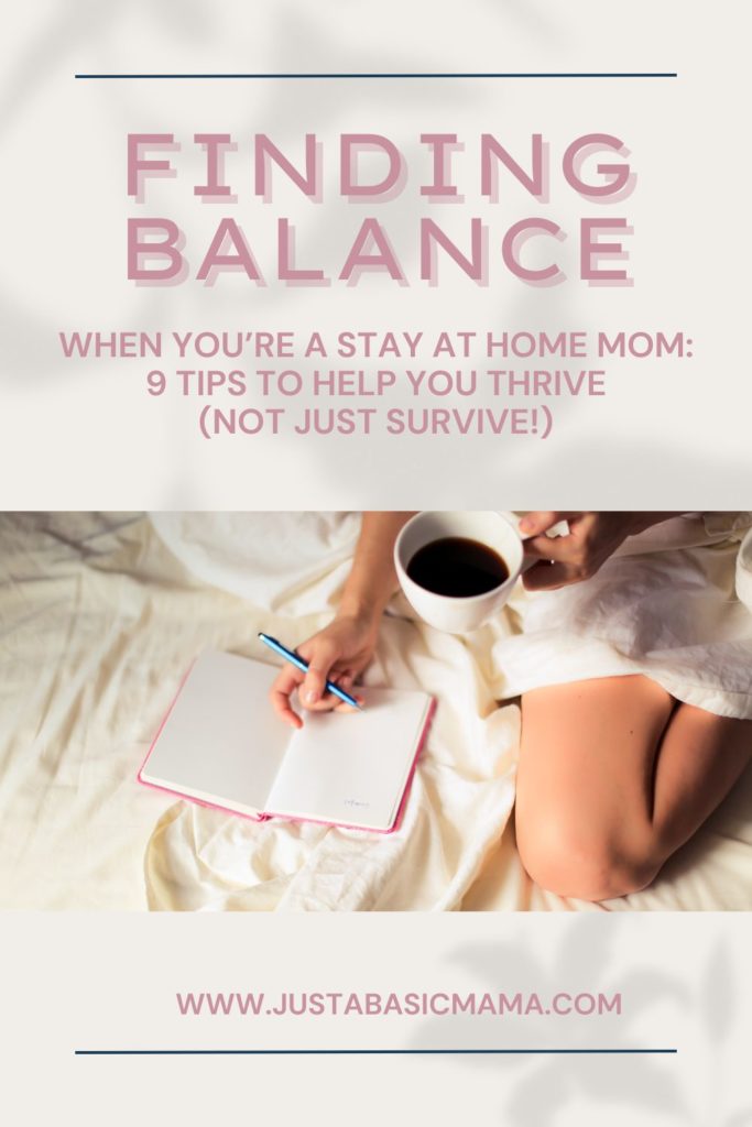 finding the balance in motherhood - pin
